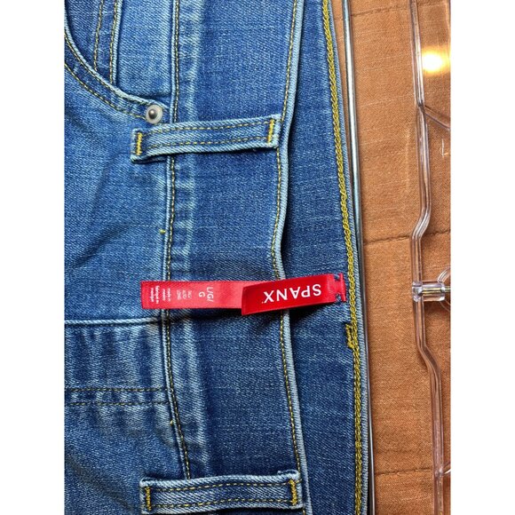 Spanx Wide-Leg High-Waisted Denim Jeans Size Large - Picture 6 of 11